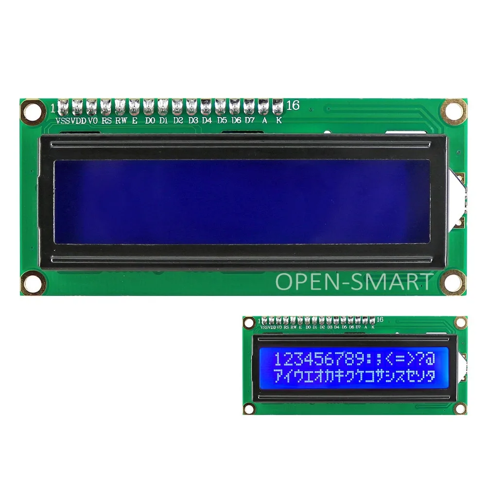 OPEN SMART 3 в I2C / IIC LCD 1602 синий модуль дисплея бортовой потенциометр регулировки