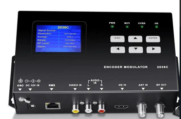 SKD2035 кодировщик модулятор AV HD вход 1 Route DVB-T ISDB-T кодировщик модулятор m3u iptv clins пробная cccam