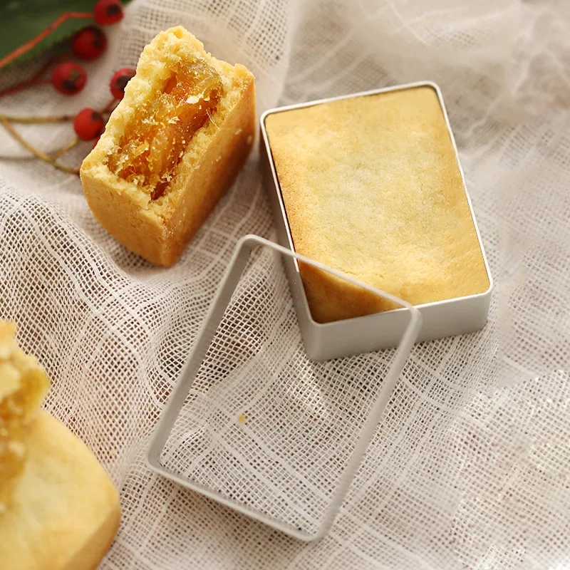 

Wholesale 5Pcs Fondant Pastry Cookie Cutters Mold Aluminum Alloy Rectangle Shape Metal Moulds Cake Decoration Baking Tools