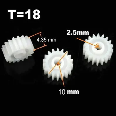 Радиоуправляемая модель Малый Двигатель Медь Шестерни шестерни (M = 0.5 Т = 18 D = 8 h = 3 d = 2.5) (10 шт./упак.)