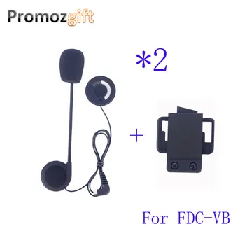 

2 PCS Earphone&Clip for FDC-VB Intercomunicador BT Bluetooth Motorcycle Helmet Intercom Headset