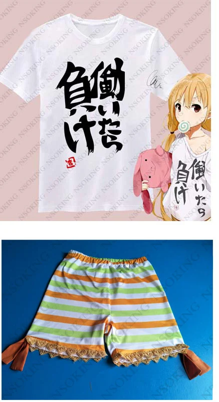 Аниме Idolmaster Futaba Anzu косплей костюм рубашка Короткие - Цвет: tshirt  short