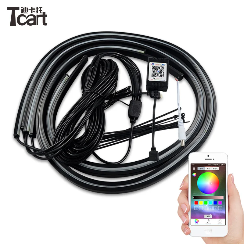 Светодиодная лента Tcart для BMW 4 6 e90 e91 Toyota corolla chr Honda civic Nissan x trail vw mk4 mk6 golf 6|style light|styling