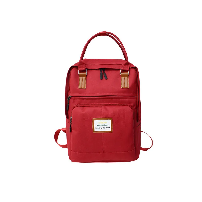Женский высококачественный холщовый рюкзак для путешествий, женский рюкзак Mochila Feminina Sac A Dos Back Pack, школьные сумки для девочек-подростков, рюкзак - Цвет: Red