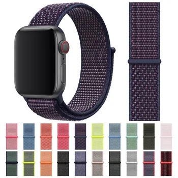 

New High Quality Nylon Sport Loop watchbands for Apple Watch 42mm band Series 5 4 3 2 1 iwatch 40mm Strap 38mm 44mm Replacment