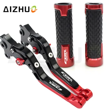 

Motorcycle Clutch Brake Lever +Handle Grips For Honda CBR500R 500R CBR 500 R CB500F CB500X CB500 F 500X 500F 2013-2018 2014