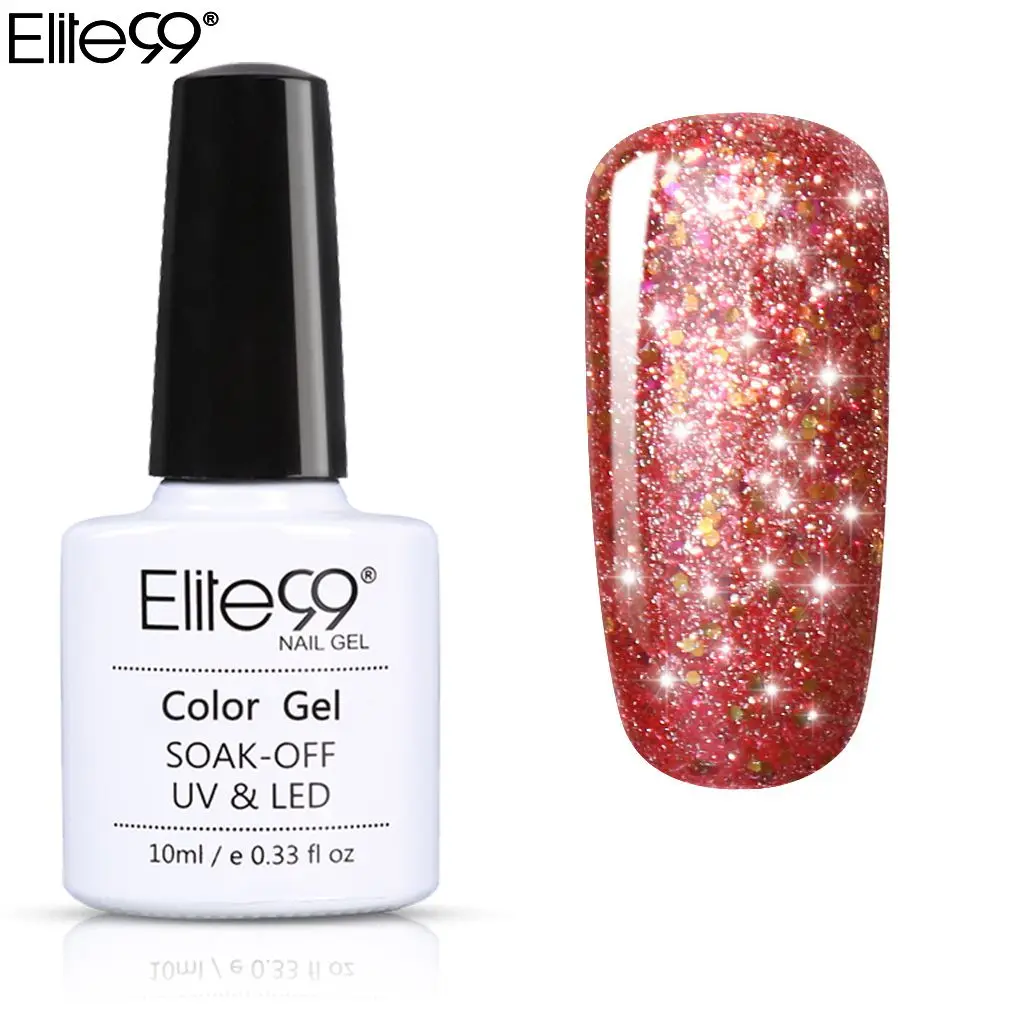 

Elite99 10ml Starry Gel Nail Polish Super Bling Soak Off UV Lamp Gel Varnish Glitter Gel Polish Manicure For Nail Art Lacquer