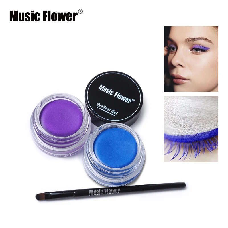 5 Color Music Flower Make Up Brand Eyes Cream Matte Makeup Eyeliner Gel Shimmer Eye Liner Waterproof Shadow Smudge-proof Lasting 5 Color Music Flower Make Up Brand Eyes Cream Matte Makeup Eyeliner Gel Shimmer Eye Liner Waterproof Shadow Smudge-proof Lasting