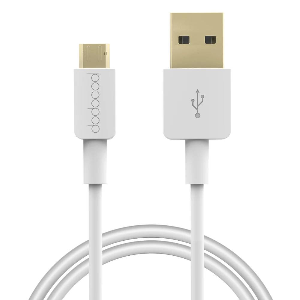 Kopen Dodocool 1 m TPE USB 2.0 A naar Micro USB B Male Kabel Omkeerbare Snel Opladen Data Lader Sync Cord voor Mobiele Telefoon