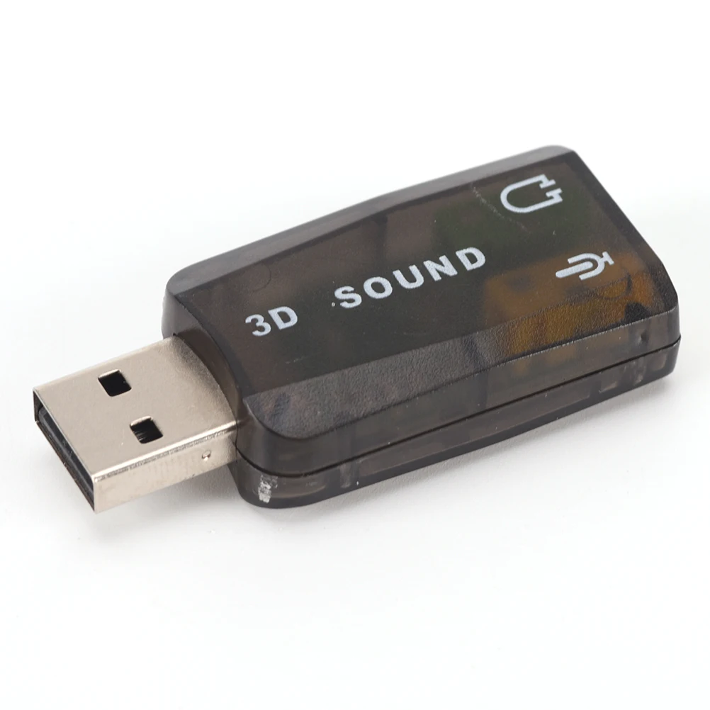 

USB 3D Sound Card USB Audio 5.1 External USB Sound Card Audio Adapter Mini Speaker Audio Interface mic headphone Very Cheap