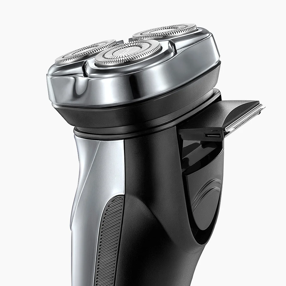 Flyco IPX7 Водонепроницаемая моющаяся перезаряжаемая вращающаяся электробритва для