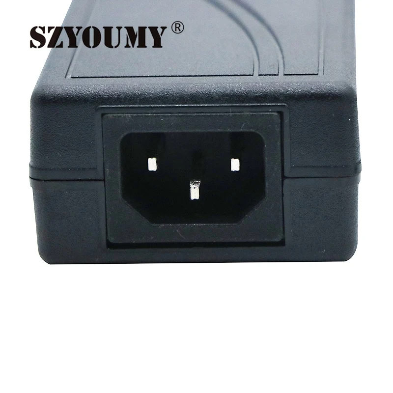 SZYOUMY 200 шт. 12 В 5 А 60 Вт Светодиодный источник питания адаптер для светодиодного