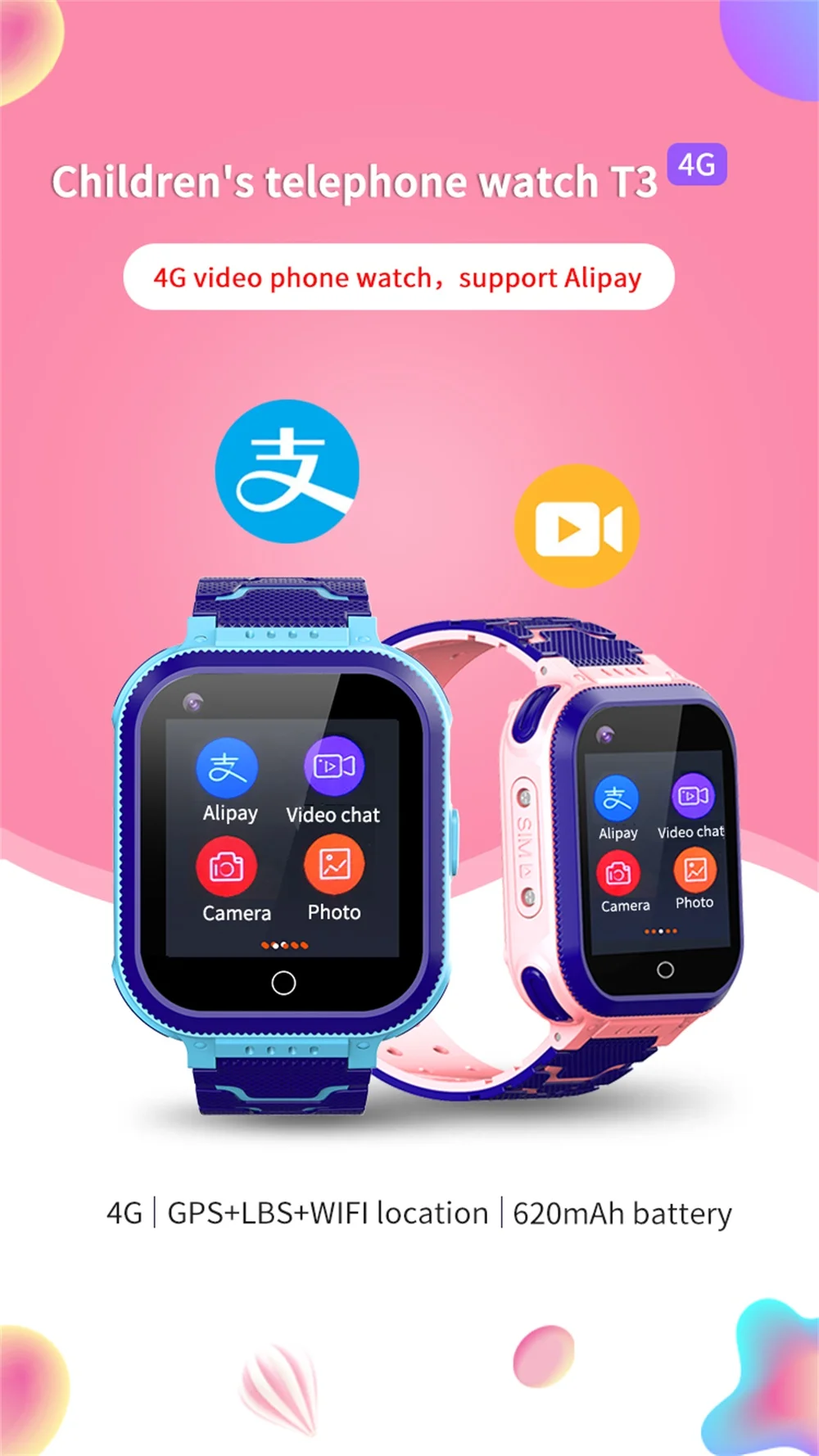 Смарт-часы Smarcent T3 3G 4G с оперативной памятью 512 МБ ПЗУ 256 МБ 4 Гб часы с функцией Видеозвонок wifi подходят для Android iOS умные часы PK DF33
