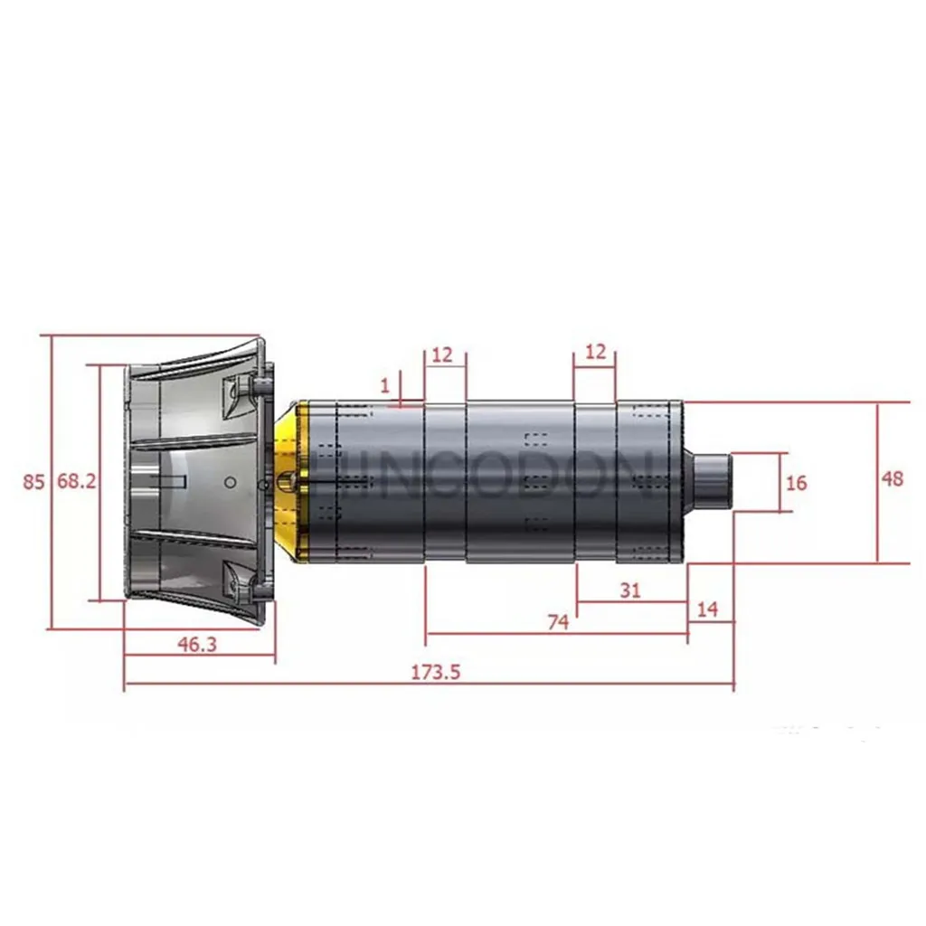 RCD-MI50 тяги 5 кг подводный 200 м 24 V с масляными уплотнителями части Propulsor