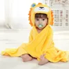 Soft Cartoon Hooded Baby Bathrobe Cute Animal Babies Blanket Square Hooded Bath Wrap Swaddle Newborn Bathrobe Cloak Baby Towel ► Photo 2/6