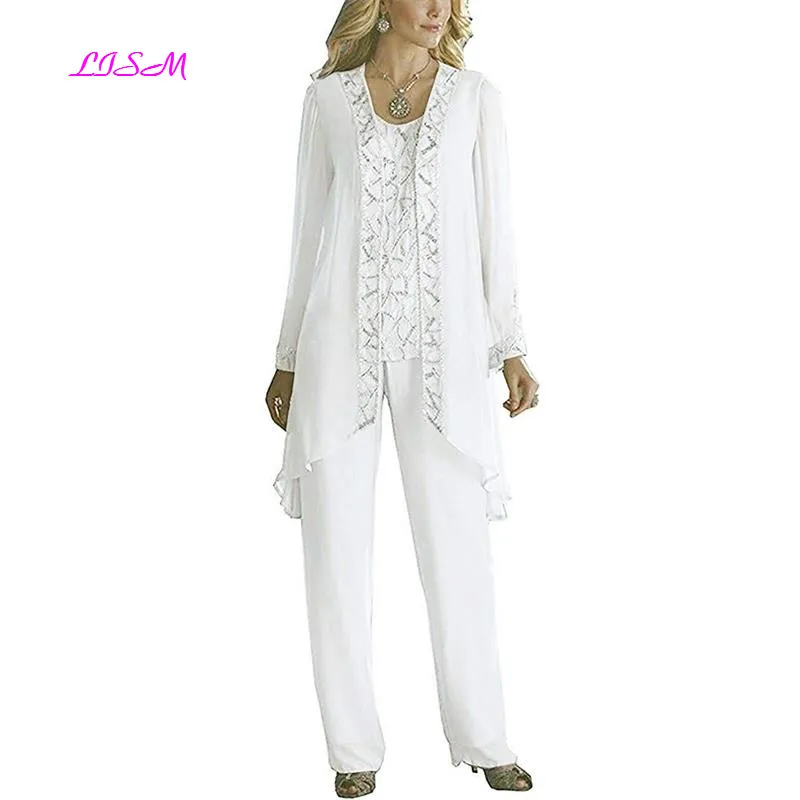 mother of the bride 3 piece pant suits