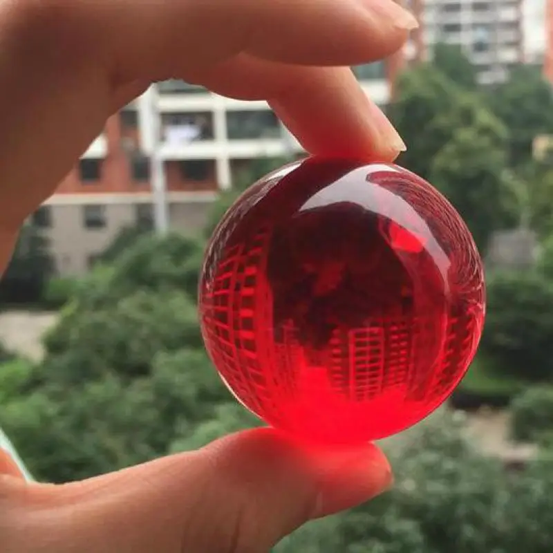50 mm red Rare Natural Black Obsidian Sphere Large Crystal Ball Healing Stone Quartz Balls Free to send crystal base | Дом и сад