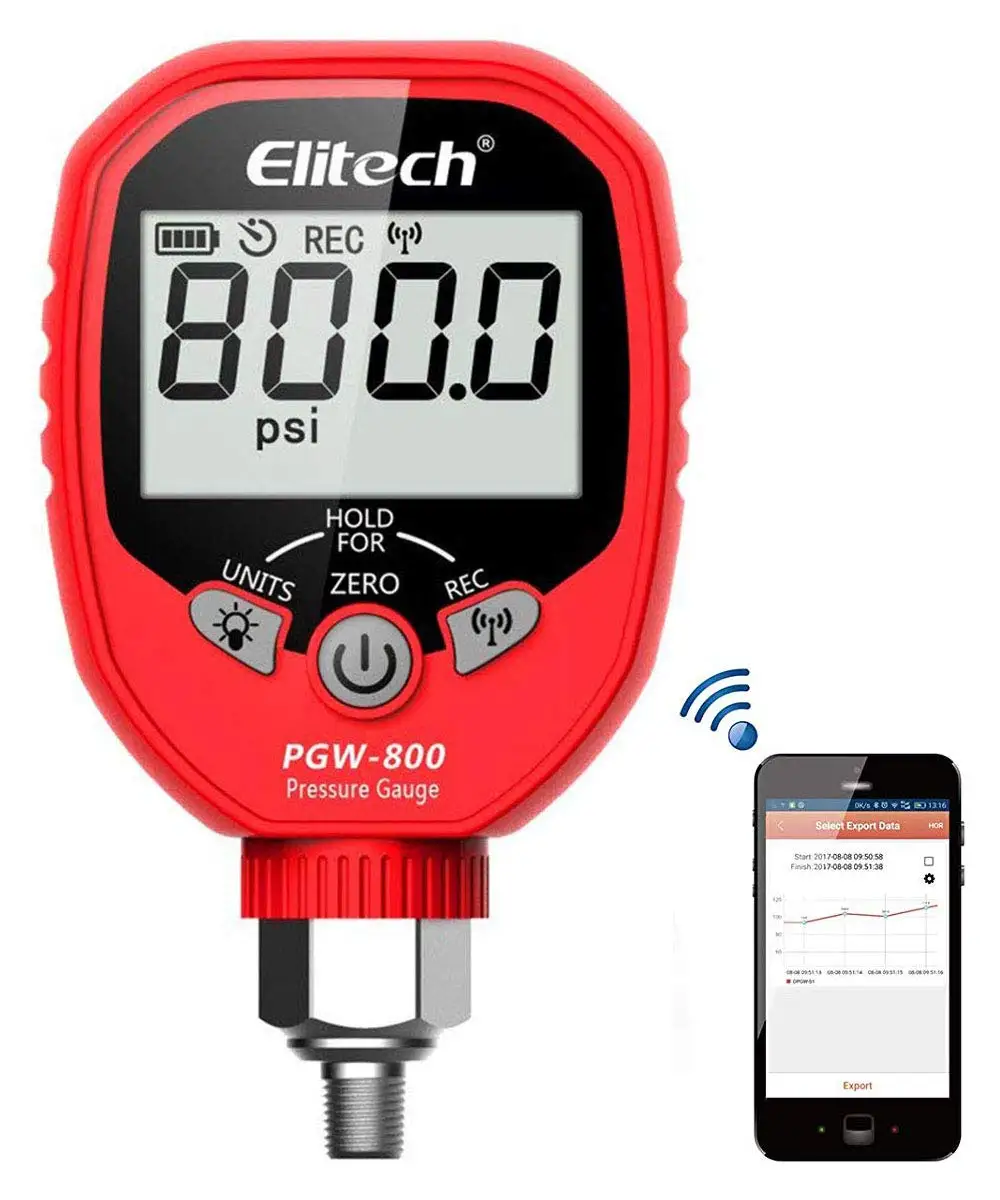 Wireless Digital Pressure Gauge A/C Diagnostic Manifold Gauge