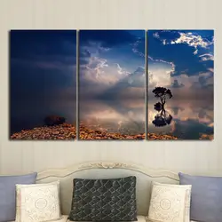 Холст украшение дома картина из нескольких частей HD печати 3 пляжные Гостиная Фреска Искусство цифровой живописи