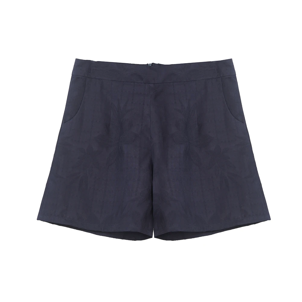

100% SIlk Pants Women short Pants Summer Comfortable short feminino Pure Silk Fabric Dark Blue Color