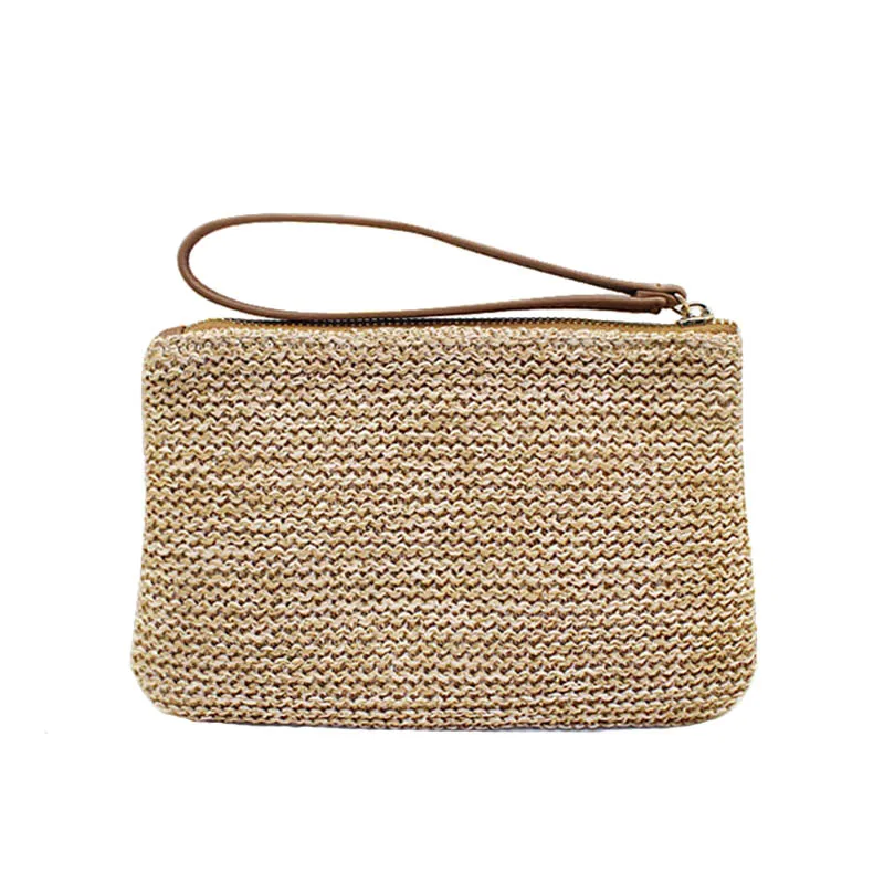 Women Clutch Bags Female INS Popular Summer Beach Straw Bag Lady Travel Mini Messenger Bags Casual Knitted Bolsa Tote SS0399 (4)