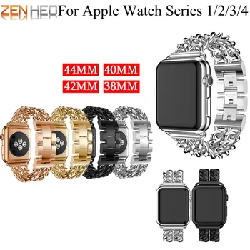 

Watch band for apple watch 4 44mm 42mm For iwatch strap 38mm 40mm stainless steel Bracelet watchband for apple watch 3/2/1 Strap