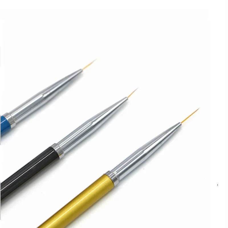 

3pcs Nail Art Brush Liner Painting Pen 3D Tips DIY Acrylic UV Gel Brushes Drawing Flower Line Grid French Design Manicure Tool