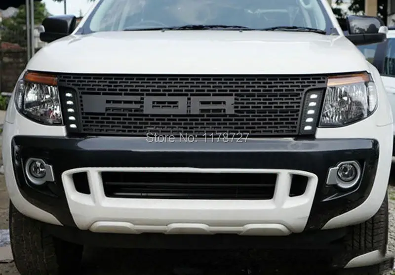 Front Raptor Black Lit Grille For 12 13 14 Ranger T6 XLT PX Ute Wildtrak Ranger 2012-2015