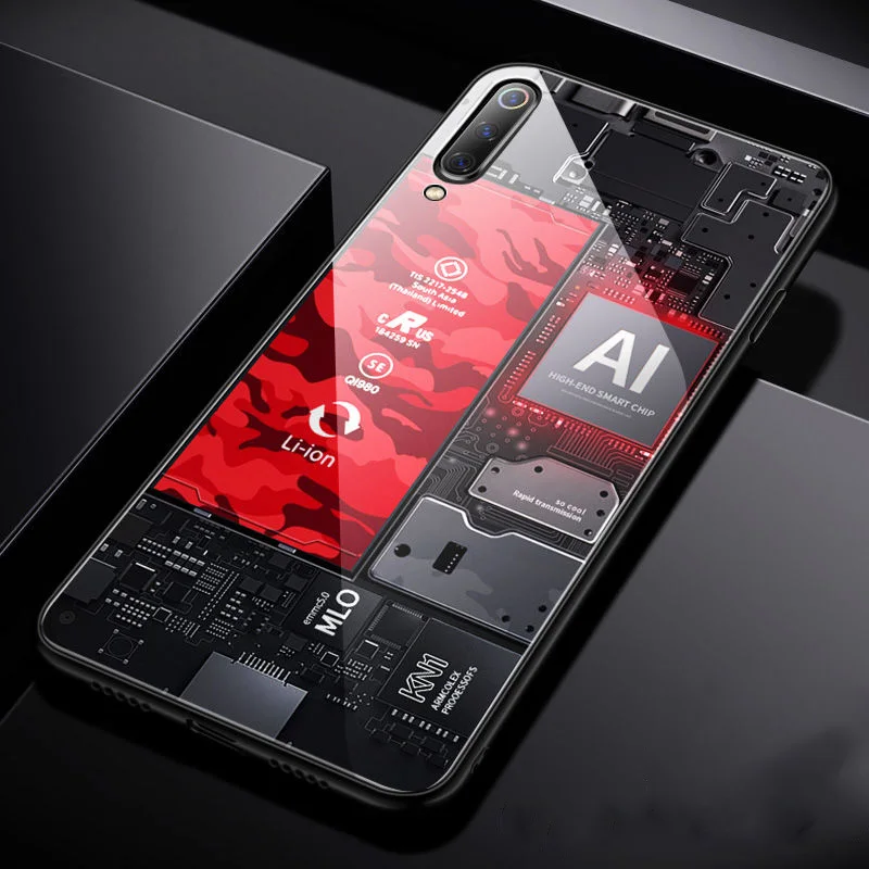 Чехол из закаленного стекла с рисунком HD для Xiaomi mi 9 SE mi 8 Lite mi x 3, чехол для телефона Xiao mi Red mi Note 7 Pro Aixuan, чехол - Цвет: color 2