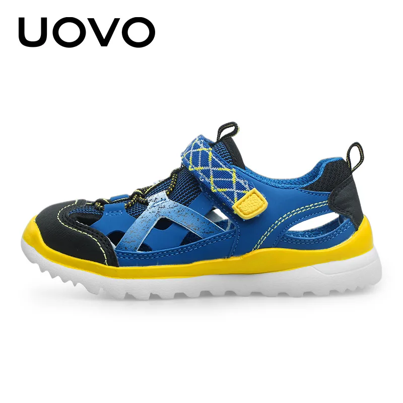 

UOVO Spring Summer Children Shoes Fashion Breathable Hollow Leisure Sports Shoes Boys Sneakers Hook & Loop For Girls Size 28-37
