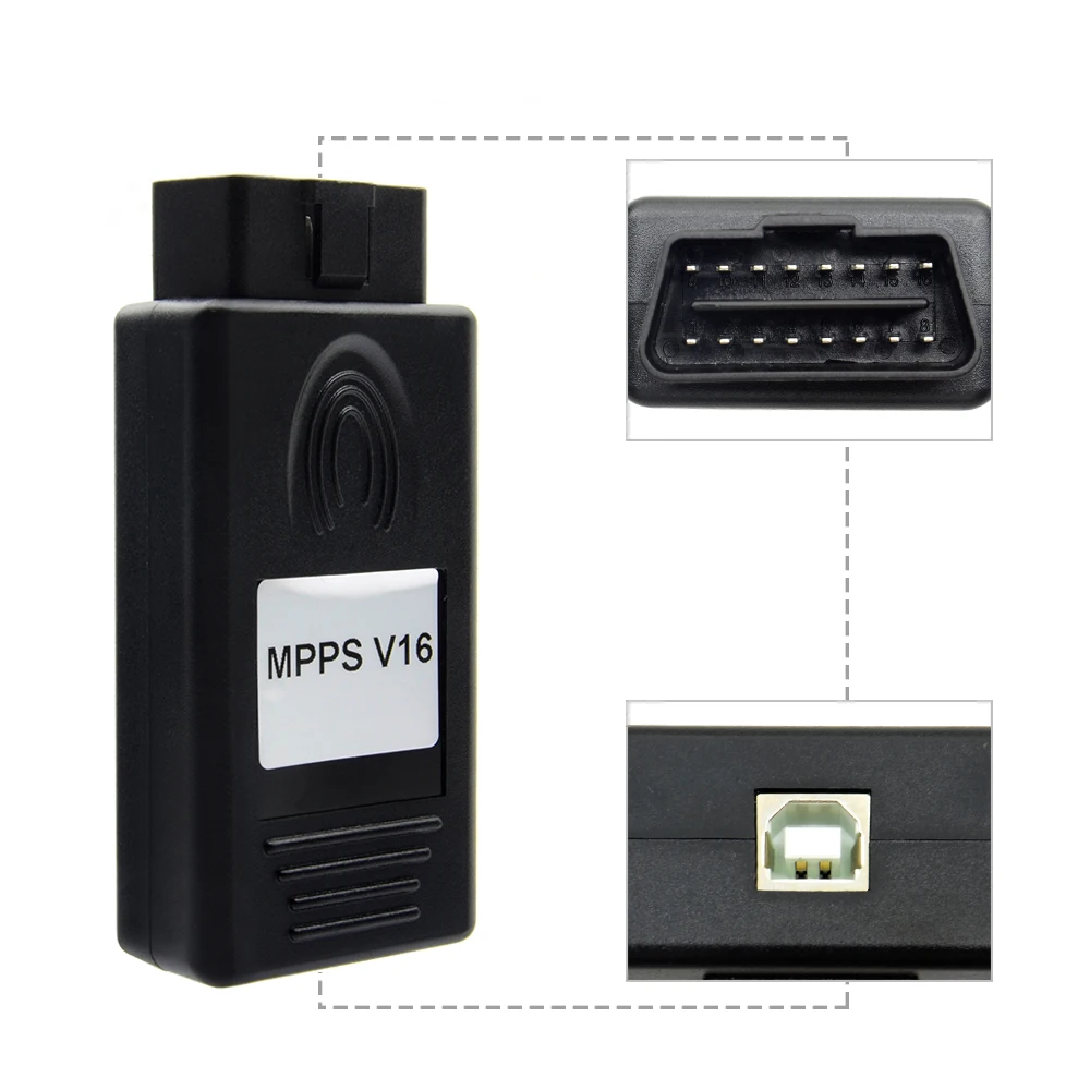 10 шт./лот DHL Бесплатная Настройка чипа Mpps ECU MPPS V16 Поддержка нескольких языков 16 для