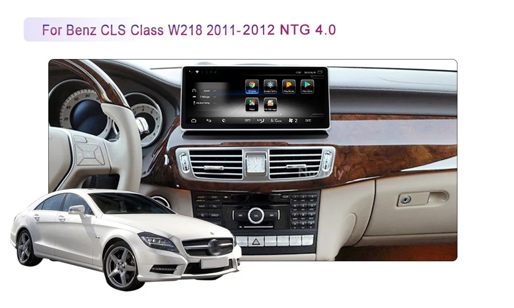 NaviFly 3 ГБ+ 32 ГБ Android 7,1 Автомобильный мультимедийный плеер для Benz CLS Class W218 2011 до 2013 поддержка 4G sim-карты wifi BT 10,25 дюймов