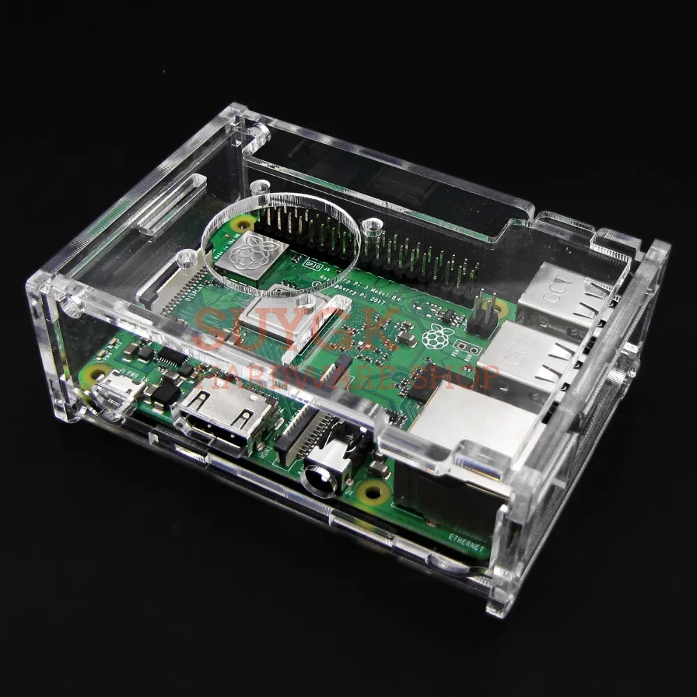 Прозрачный акриловый чехол для Raspberry PI 2 PI3 Model B 3B с чехлом корпуса накладка