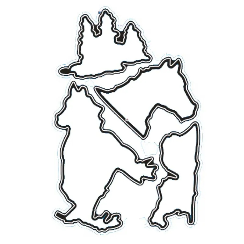 

Horse Transparent clear stamp/coordinating die for DIY Scrapbooking/Card Making/Kids Christmas Fun Decoration Supplies