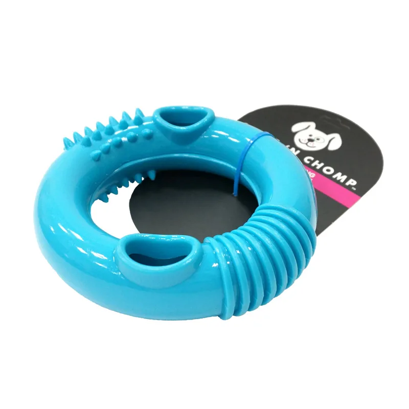 CAITEC Dog Toys Foraging Ring Toys Soft Durable Floatable Foraging and
