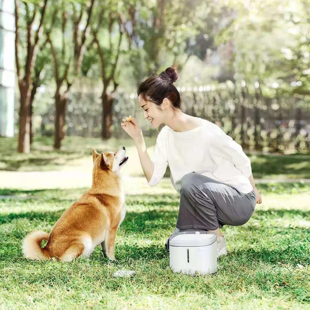 Xiaomi котенок Щенок Pet диспенсер для воды кошка живой фонтан Электрический ПЭТ