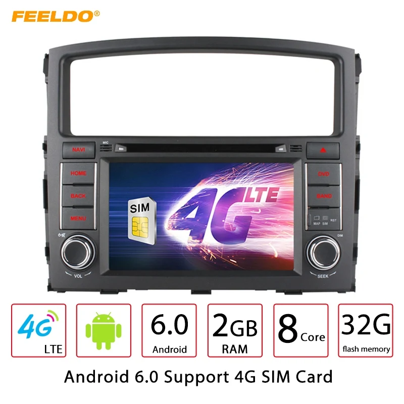 Perfect FEELDO 7" Android 6.0 (64bit) 2G/32G/4G LTE Octa Core Car DVD GPS Radio Head Unit For Mitsubishi  Pajero/Montero/Shogun V97/V93 0 Perfect FEELDO 7" Android 6.0 (64bit) 2G/32G/4G LTE Octa Core Car DVD GPS Radio Head Unit For Mitsubishi  Pajero/Montero/Shogun V97/V93 0
