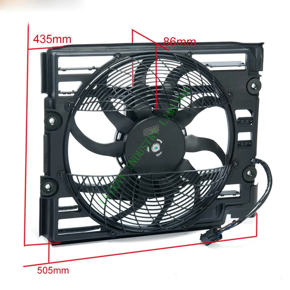 Auto Radiator Condenser Cooling Fan Assembly For BMW E39 528i 540i M5 1995-1998 OE:64548370993 64548371362