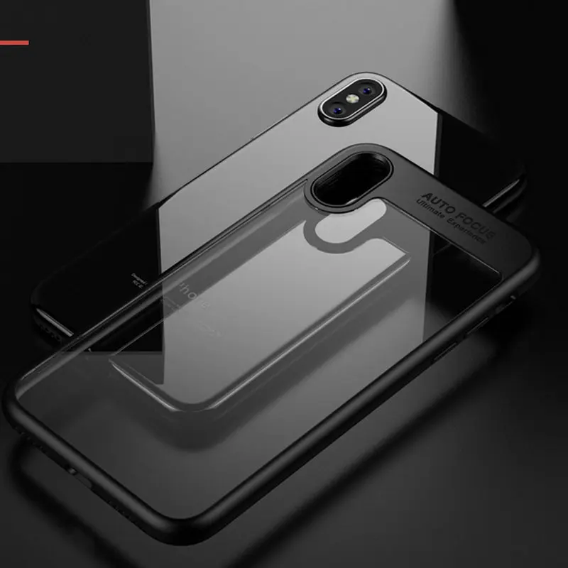 Чехол ICOQUE для iPhone X Модный мягкий силиконовый акриловый чехол телефона|case for