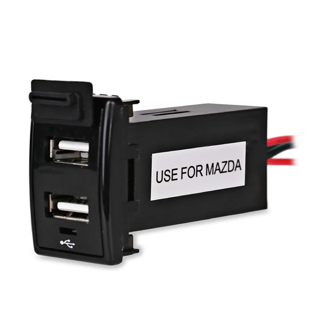Auto Car Dual Usb Charger Socket Interface Adapter Auto Car Dual Usb Charger Socket Interface Adapter Outlet For Mazda