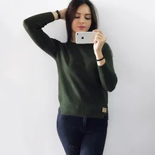 NELLBANG 2017 new spring Korean Short all-match winter sweater knitted shirt with long sleeves loose women sweater pullover
