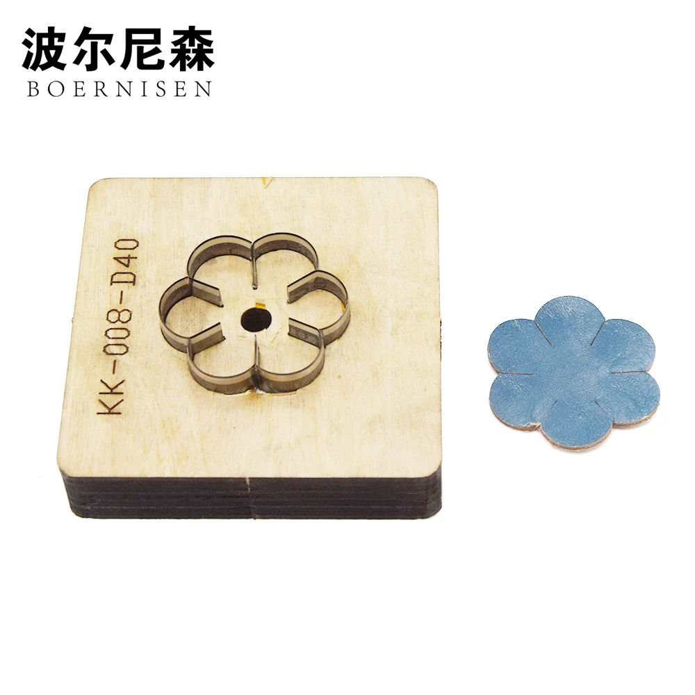 

BOERNISEN flower custom leather shape laser die, Japanese steel blade PVC/EVA sheet cutting die, DIY leather cutting die