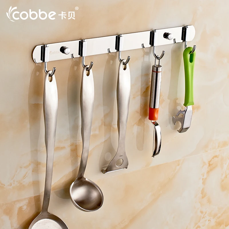 Mirror Wall Stainless Steel Hooks For Hanging Coats Bag Hats Bathroom