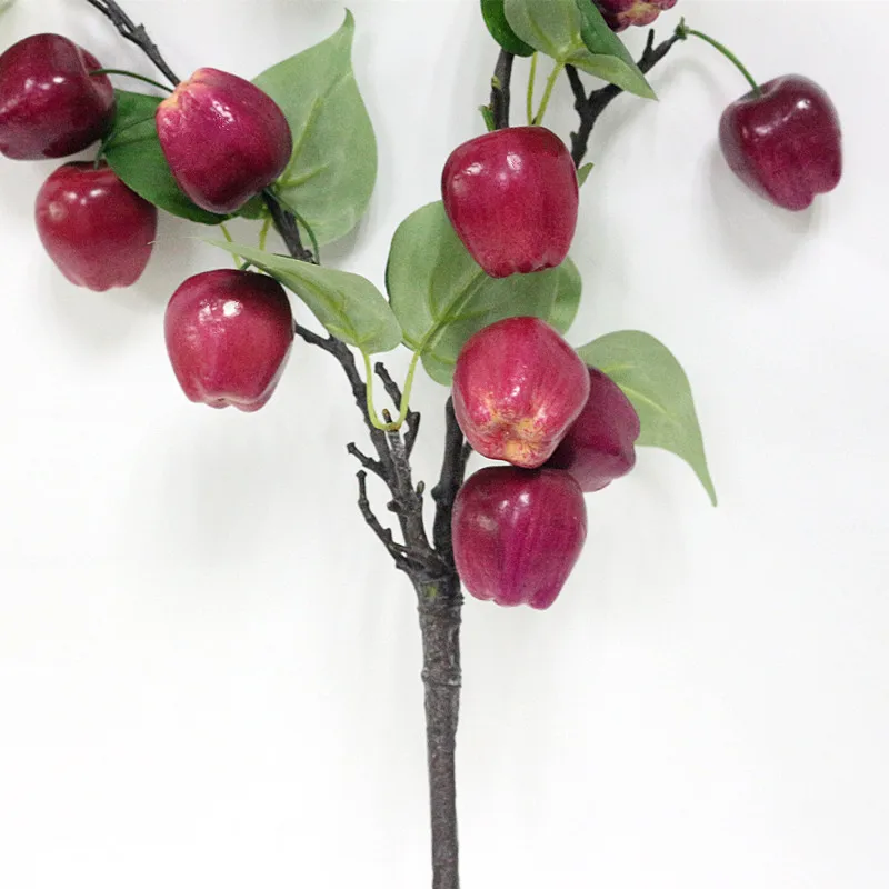 Flone Artificial Apple Tree Simulation Foam Apple Tree Branch Fake Plant Flower Home Party Table Decor Plant (8)