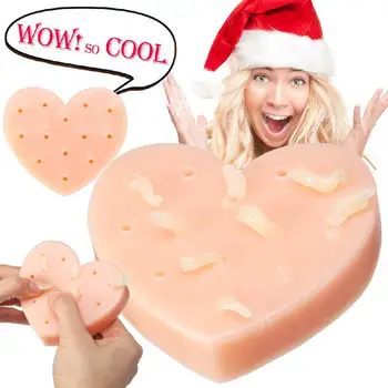 

Loving Heart Shape Squeezes Acne Stress Reliever Toy with Refill Liquid Dropper