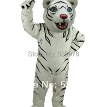 Плюшевый талисман белый талисман Тигра Костюм для взрослых, Герой мультфильма вечерние Карнавальная тема Mascotte Fit маскарадные костюмы SW918