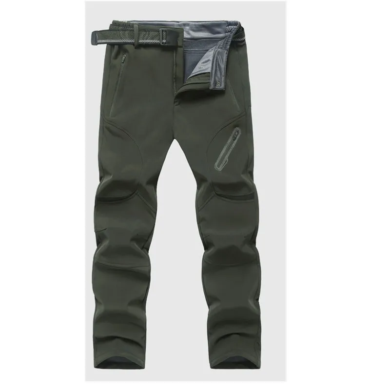Original 2017 de Los Hombres Pantalones de Senderismo Acampar Al Aire Libre Senderismo Escalada Pantalones Suaves de Shell a prueba de Viento Caliente Pantalones de Deporte de Alta Calidad