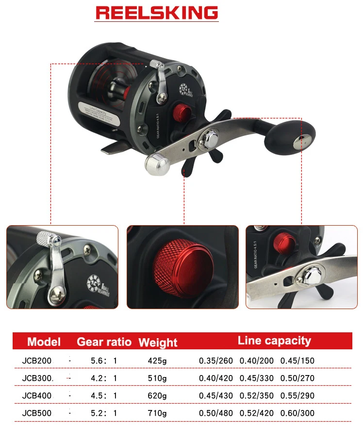 Reelsking max arraste 20kg carretel de tambor