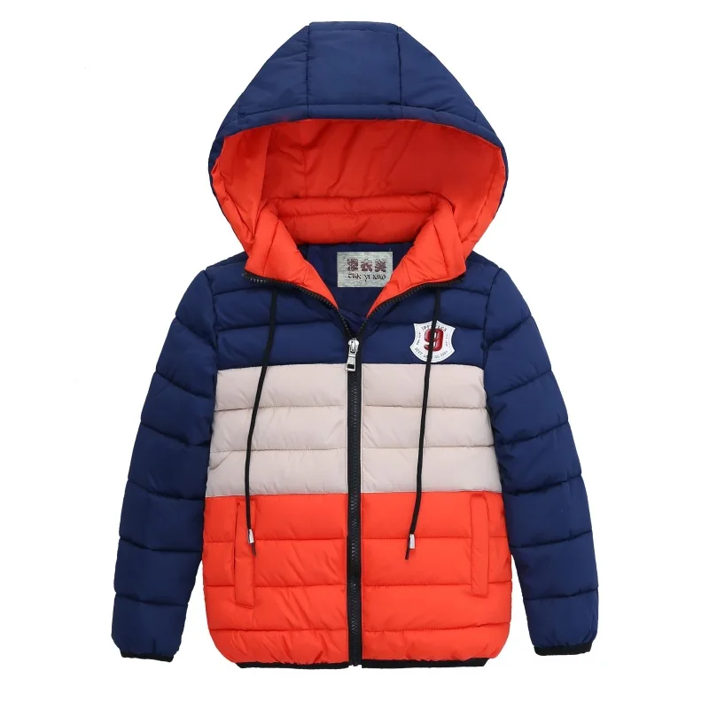 Детские пальто, теплое пальто для мальчиков, новая модная зимняя одежда с хлопковой подкладкой, Повседневная Удобная куртка для девочек, Детское пальто с капюшоном для детей 4-12 лет - Цвет: as picture
