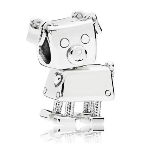 

New Year 925 Sterling Silver Animal Bead Charm Cute Bella Bot's Pet Bobby Bot Dog Beads Fit Pandora Bracelet Bangle Diy Jewelry